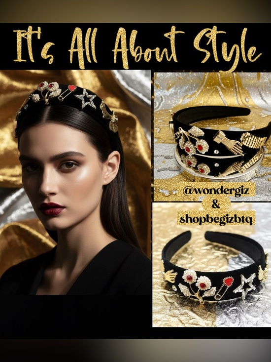 Unique & Stylish “Dolce Gabbana Style” Glamorous Headband PRICE FIRM main image 10